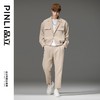 PINLI品立秋季新品西装领休闲夹克男士纯色潮牌短款夹棉外套B233104043 商品缩略图1