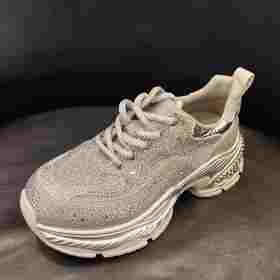 LFGJ凌介女鞋14809 时尚满钻老爹鞋