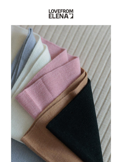 “可机洗羊毛” 60支双股一体织 澳毛半高领打底衫 商品图2