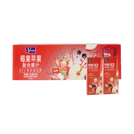MM 山姆 LA VERJA西班牙进口 莓果苹果复合果汁 200ml*30 商品图0