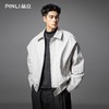PINLI品立2025秋季新款翻领宽松工装夹克男潮牌百搭休闲廓形外套GD253104006 商品缩略图2