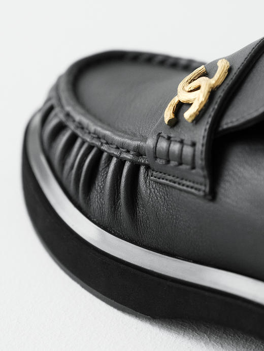 XX48-CHANEL香奈儿一脚蹬简约舒适百搭乐福鞋女款黑色（KS*MM） 商品图6