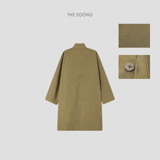 THESOONG/简约直筒中长款外套女开衫百搭休闲宽松秋季款HWFY7654 商品图8