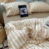 【全棉色织皱皱纱四件套】全棉皱皱纱条纹四件套A类双层纱套件民宿柔软床品 商品缩略图1
