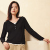 丁摩 优可丝新款连帽长袖T恤女士短款休闲帽衫上衣打底薄款卫衣5ZF-660 商品缩略图2