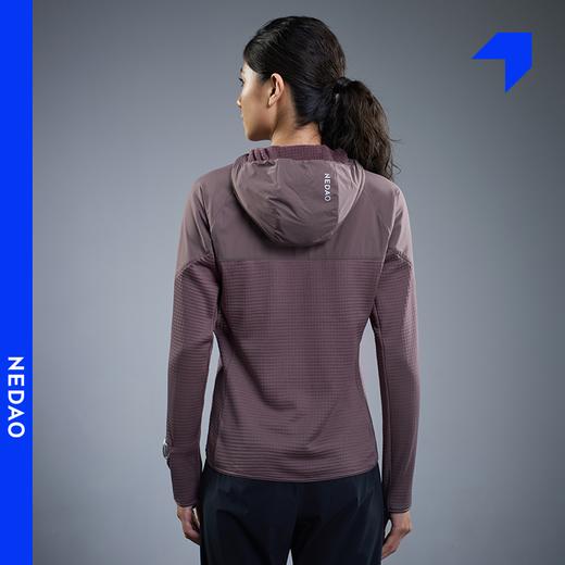 NEDAO内道升级能量方格PRO软壳3.0女士保暖防风带帽跑步运动长袖外套 商品图4