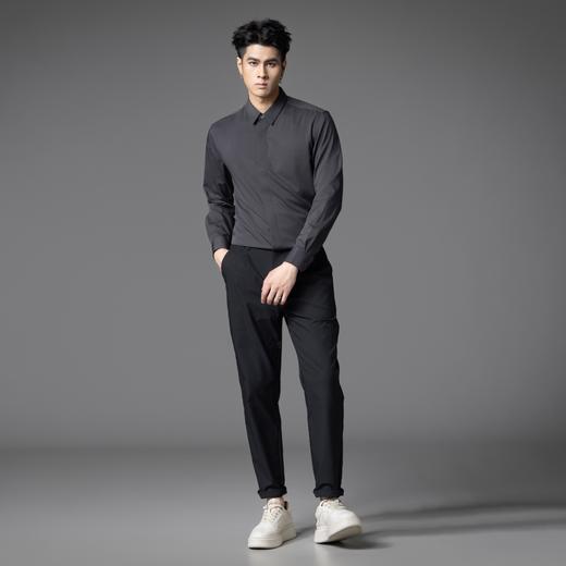 PINLI品立2025秋季新款男士商务休闲长袖衬衫纯色百搭翻领衬衣潮GD253113050 商品图4