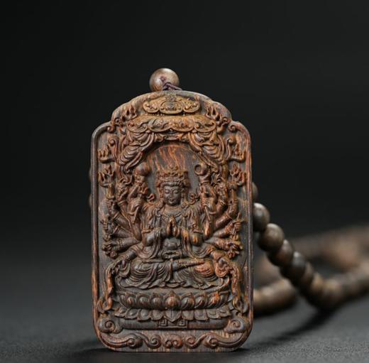 普陀山文创沉香木吊坠 商品图2