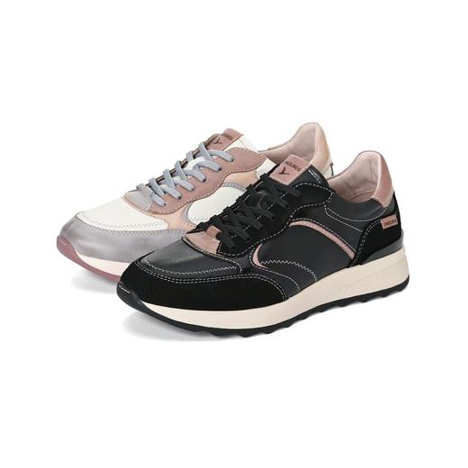 【Pikolinos 】  B3F | 派高雁秋季牛皮深口圆头系带平跟拼色休闲鞋PL255303 商品图4