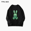PINLI品立2025秋季新款发泡烫画男士卫衣手工钉钻珠套头潮牌上衣BG253109005 商品缩略图5