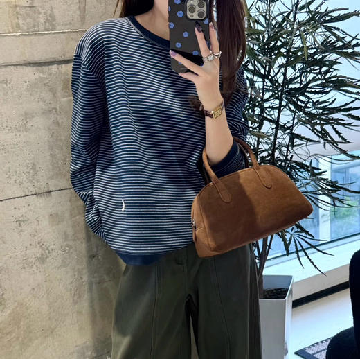 韩国订单45R条纹T恤08283 商品图5