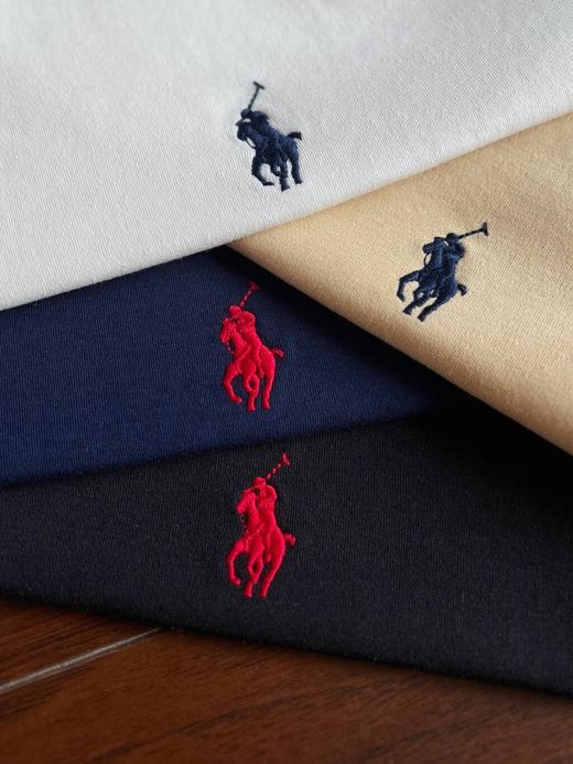 拉夫劳伦T恤男圆领精致刺绣小标 纯色简约长袖秋冬上衣T恤 商品图7