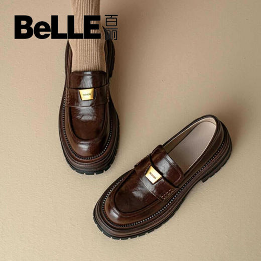 XX65-缪缪  牛皮革 圆头套脚金币 百丽乐福鞋  女款（KS*MM） 商品图2