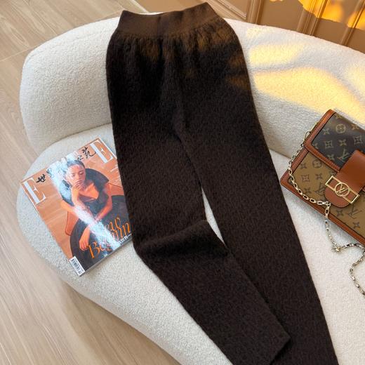 S·Y·C【柔逸雅裤】山羊绒休闲紧腰秋冬条纹长裤R25090 商品图3