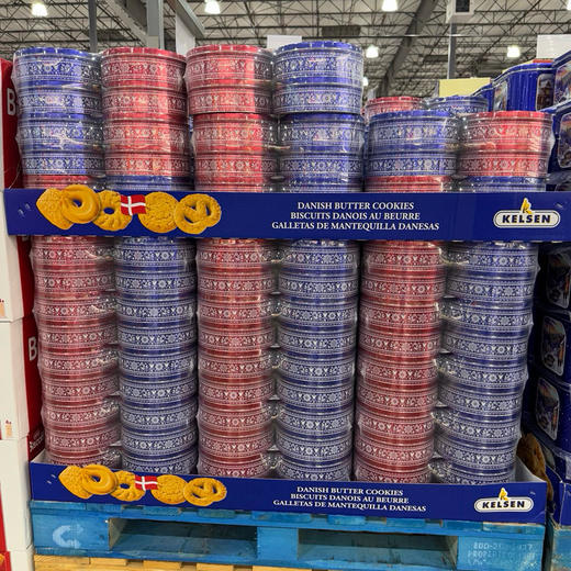 传统丹麦烘培工艺！🔥美国进口Kelsen丹麦曲奇铁罐精美礼盒！4罐净重1810g🍭 商品图6