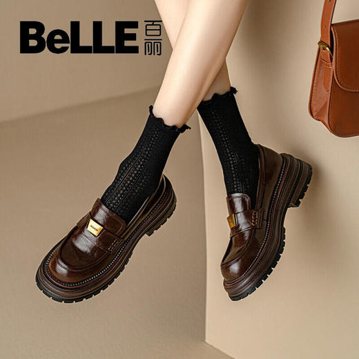 XX65-缪缪  牛皮革 圆头套脚金币 百丽乐福鞋  女款（KS*MM） 商品图5