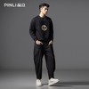 PINLI品立2025秋季新款熊猫植绒套头卫衣男士圆领长袖休闲潮上衣BG253109004 商品缩略图1