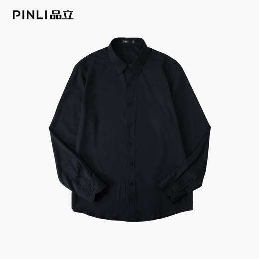 PINLI品立秋季衬衣天丝莫代尔无痕免烫抗皱一等品高级感长袖衬衫GD253113043 商品图3