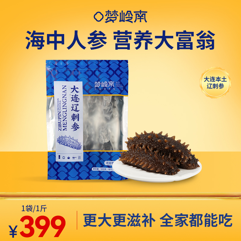 【尊贵海参 百补营养】梦岭南 鲜食海参500g 正宗大连深海  大个海参 全面营养 老少皆宜