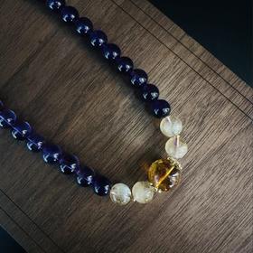 巴西紫水晶+黄阿赛＆11mm黄塔晶手串