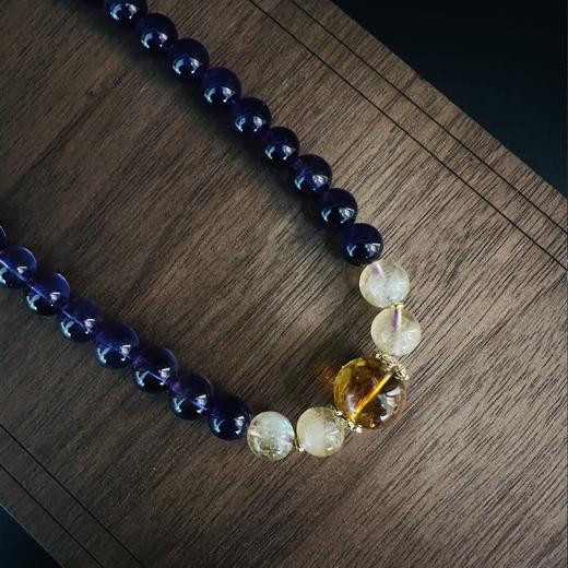 巴西紫水晶+黄阿赛＆11mm黄塔晶手串 商品图0
