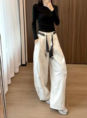 新款气球镰刀超显瘦老钱休闲裤