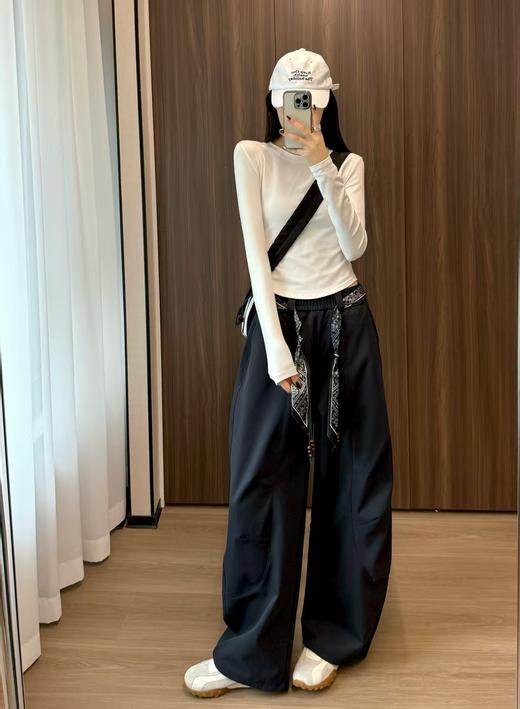 新款气球镰刀超显瘦老钱休闲裤 商品图7