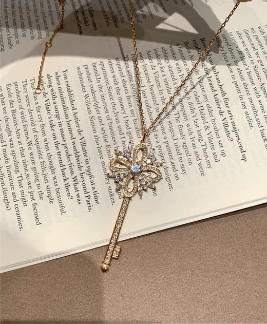 TB64-TIFFANY & CO.蒂芙尼 Keys 系列 Tiffany Victoria 钥匙吊坠 项链 女款（XK） 商品图2