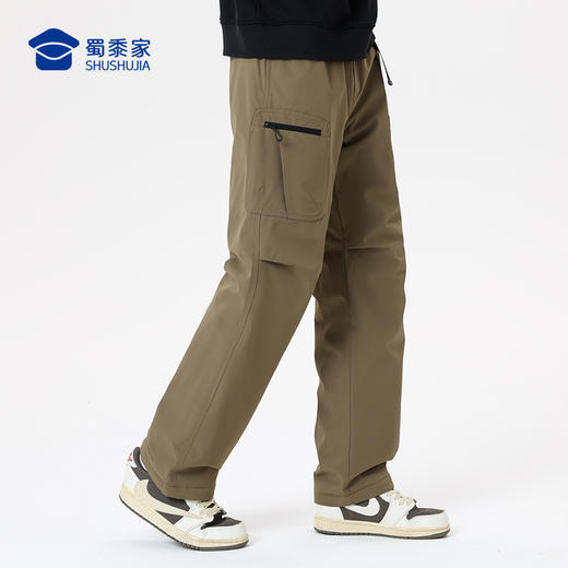 【实付满399送保温杯】【无氟防水战术羽绒裤】 加厚保暖羽绒长裤男女同款休闲直筒加绒裤KT526 商品图4