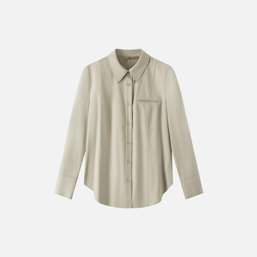 INSUN恩裳老钱风休闲羊毛衬衫 商品图4