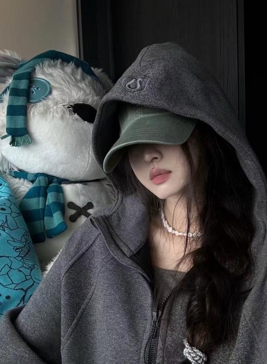 LULU流量明星芝麻灰宽松短款卫衣 商品图10