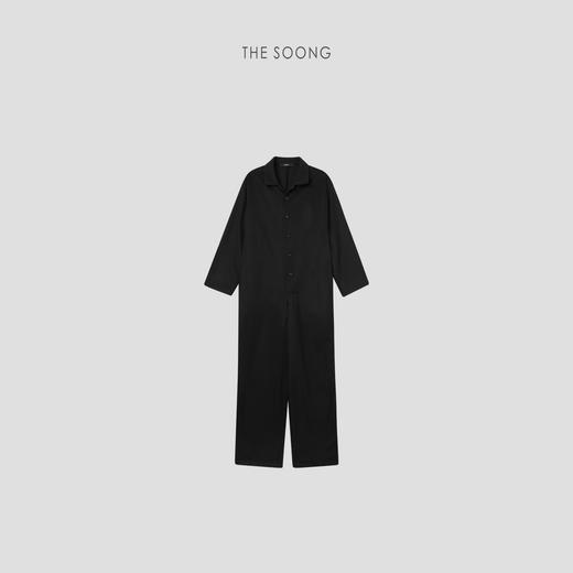 THESOONG/羊毛混纺连体衣女秋季polo领套装中长款HBKZ7392 商品图4