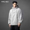 PINLI品立2025秋季新款拉链装饰宽松连帽夹克男士插肩袖休闲外套GD253104103 商品缩略图0