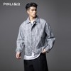 PINLI品立2025秋季新款机车风宽松翻领夹克男士潮牌休闲上衣外套GD253104090 商品缩略图3