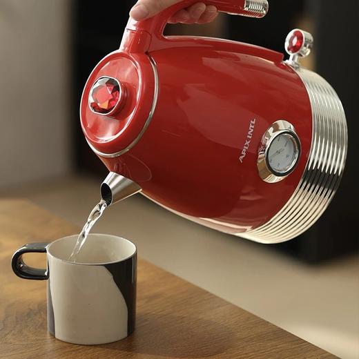 APIXINTL安本素电热水壶 烧水壶 1.8L大容量 自带机械仪表 精准控温 食品级加厚304不锈钢内胆、不易藏水 垢基地直邮 商品图1