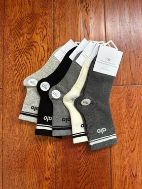 Alo秋款中筒女袜5双装组合 建议34-39码