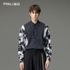 PINLI品立2025秋季新品印花拼接长袖衬衫水墨画潮流宽松男士衬衣B253113062 商品缩略图0