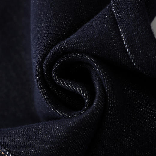 丁摩 丹宁色牛仔微喇裤女新款秋季高腰显瘦修身拖地喇叭长裤5ZF-97023 商品图4