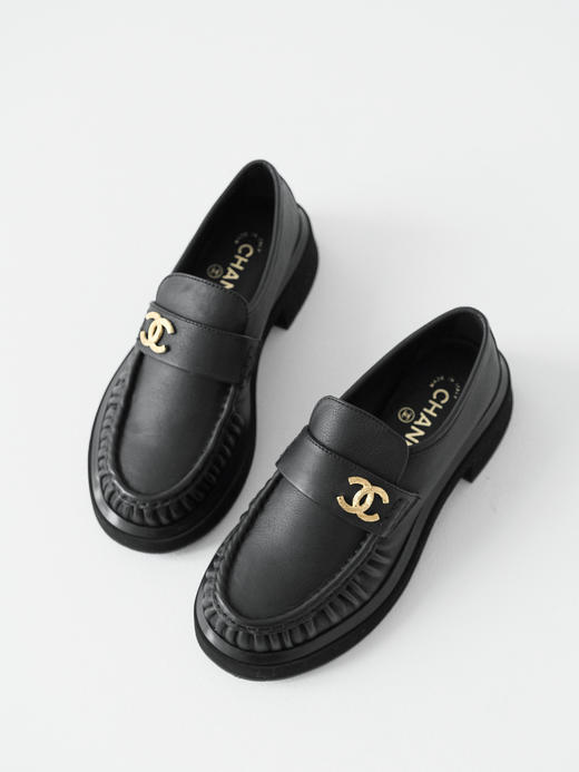 XX48-CHANEL香奈儿一脚蹬简约舒适百搭乐福鞋女款黑色（KS*MM） 商品图4
