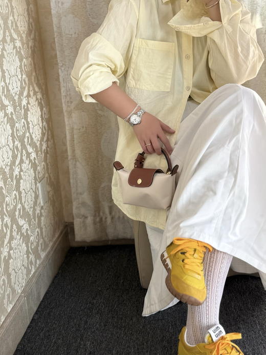 XX68-缪缪 Tyre 织物绒面革 圆头系带 德训鞋 低帮 生活休闲鞋 女款（KS*MM） 商品图8