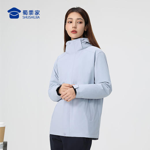 【实付满399送保温杯】【防水轻暖商旅三合一风衣外套】轻量保暖羽绒外套男女款休闲长袖上衣WT513 商品图6