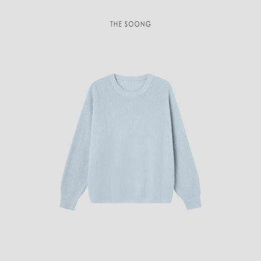 THESOONG/秋冬绵羊毛山羊绒衫毛衣女圆领针织打底衫内搭HLMY6902 商品图4