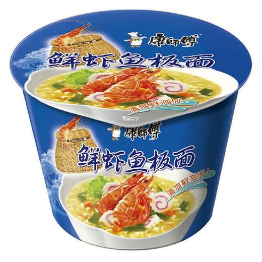 康师傅鲜虾鱼板面85g/桶 商品图0