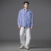 PINLI品立2025秋季新款男士宽松尖领条纹休闲长袖衬衫GD253113111 商品缩略图4