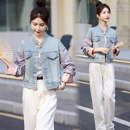 GUO风盘扣牛仔外套，时尚休闲外套HR-XYFS6780 商品图3