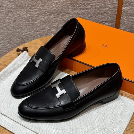 XX52-HERMES爱马 Paris套脚女士休闲单鞋女款黑色（KS*MM） 商品图0