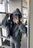 LULU流量明星芝麻灰宽松短款卫衣 商品缩略图11