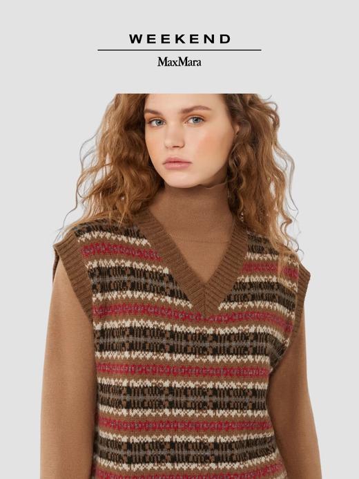 2楼Weekend MaxMara 2025秋冬新款女士羊驼毛混纺针织背心吊牌价2900元 商品图0