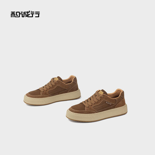 和诚行2025秋季新款复古户外系带百搭透气男式休闲鞋0930258 商品图3