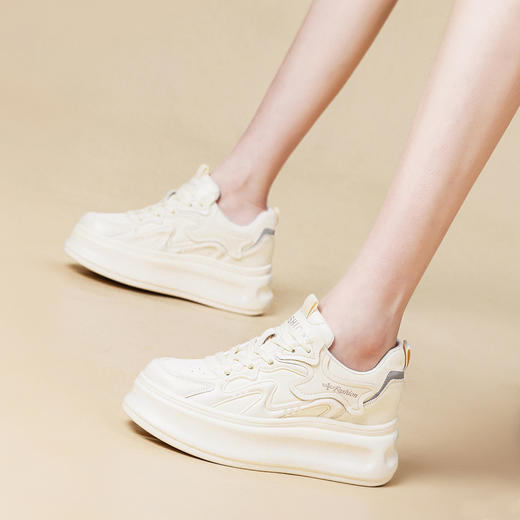 内增高老爹鞋透气休闲板鞋，运动鞋厚底坡跟单AM-5355 商品图1